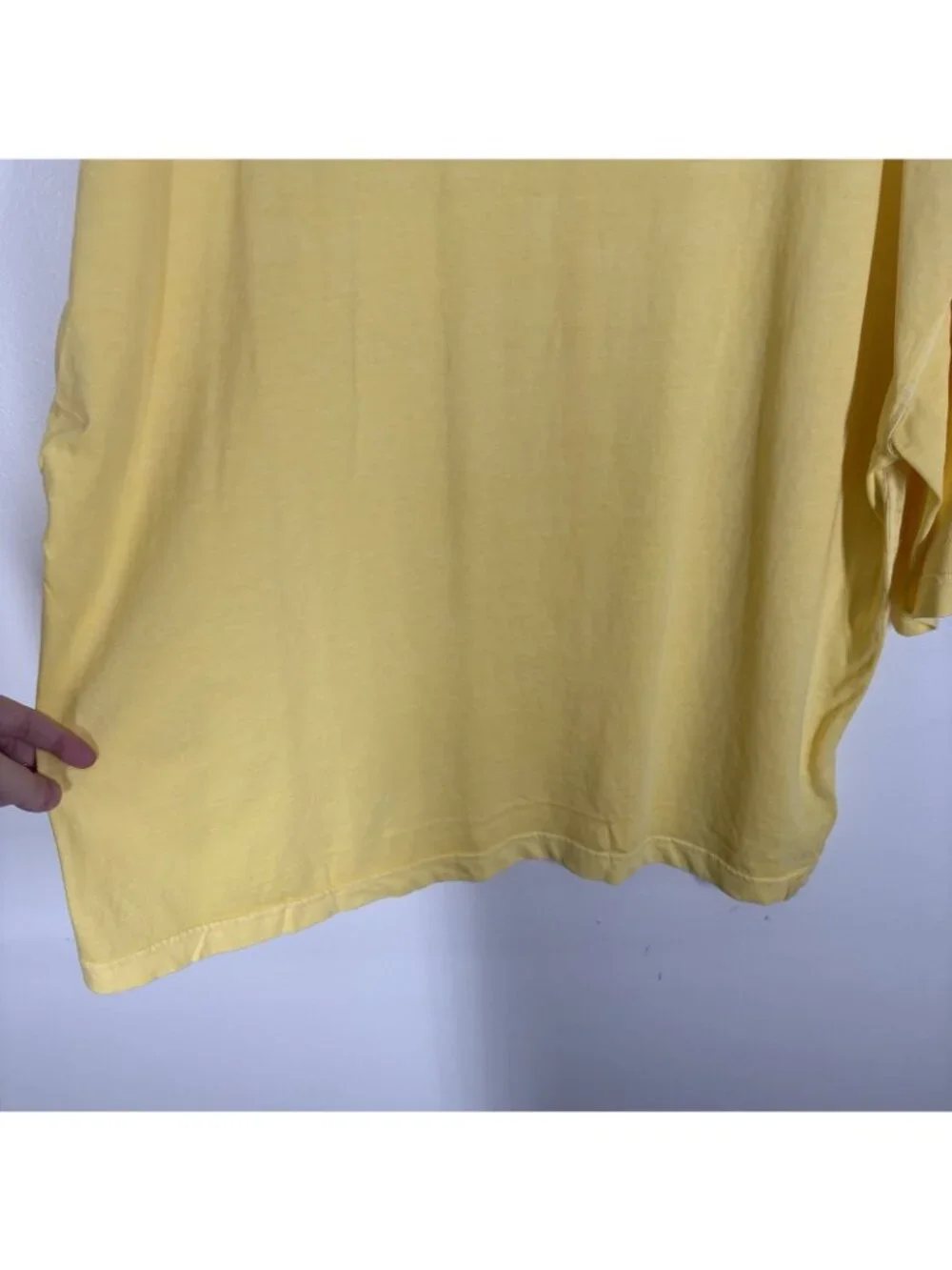 We The Free Women M Yellow Short Sleeve Perfect Oversized Crewneck Tee NWOT - Picture 4 of 13